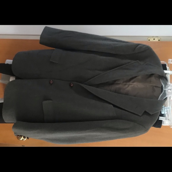 Man’s Sport Coat Camel Hair Grey-Brown Large Fabric Scotland Made USA Orig Owner - Picture 9 of 16